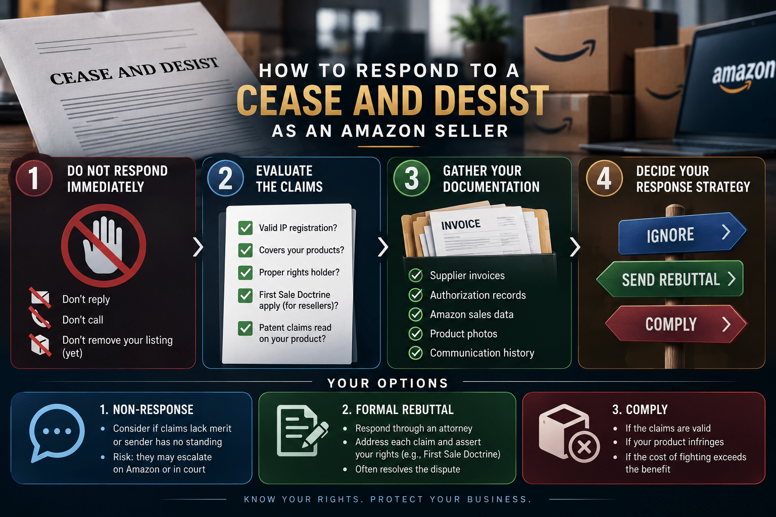 how to respond to cease and desist letter